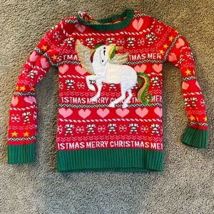 Holiday Time Pegasus Ugly Christmas Sweater